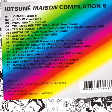 Kitsuné Maison Compilation 6 by Various Artists - album cover