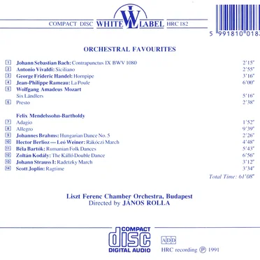 Orchestral Favourites: from Vivaldi to Joplin by Various Artists - album cover