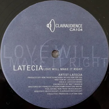 Love Will Make It Right by Latecia - album cover