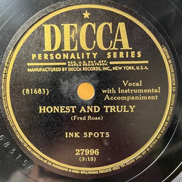 Honest and Truly / All My Life