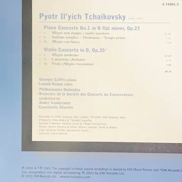 Piano Concerto no. 1 / Violin Concerto