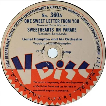 One Sweet Letter From You / Sweethearts on Parade / I Surrender Dear