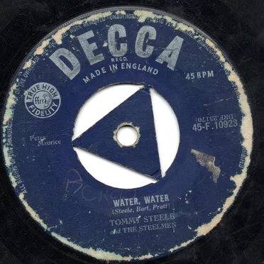 Water, Water by Tommy Steele and the Steelmen - album cover