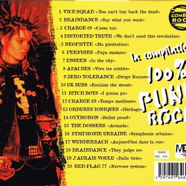 La compilation 100% punk-rock, Volume 3 by Various Artists - album cover