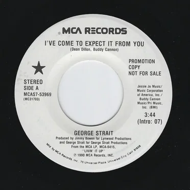 I've Come to Expect It from You