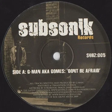 Don't Be Afraid / Night Of The Death by G-Man aka Gomes - album cover