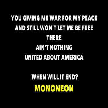 "AIN'T NOTHING UNITED ABOUT AMERICA"