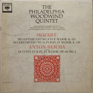 Mozart: Divertimento No. 8 in F Major, K. 213 / Divertimento No. 14 in B-Flat Major, K. 270 / Anton Reicha: Quintet in E-Flat Major, Op. 88, No. 2