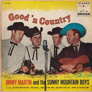 Good ’n Country by Jimmy Martin and the Sunny Mountain Boys - album cover