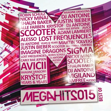 Mega Hits: Best of 2015 by Various Artists - album cover