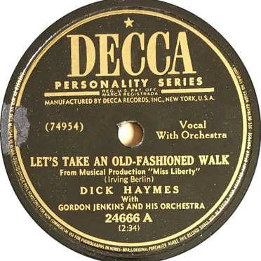 Let's Take an Old-Fashioned Walk / Little Fish in a Big Pond