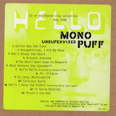 Unsupervised by Mono Puff - album cover