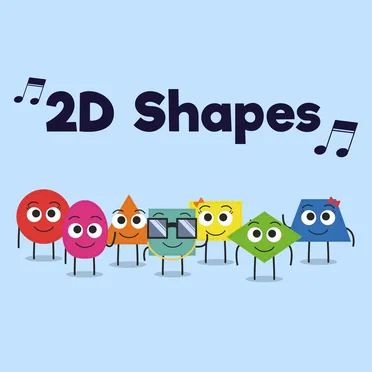 2D Shapes Song by Hopscotch Songs - album cover