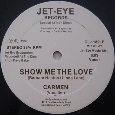 Show Me the Love by Carmen - album cover