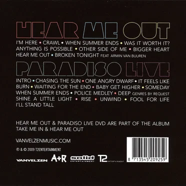 Hear Me Out & Paradiso Live