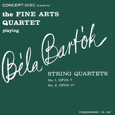 The Fine Arts Quartet playing Béla Bartók String Quartets no. 1, op. 7 / no. 2, op. 17