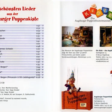 Die schönsten Lieder aus der Augsburger Puppenkiste by Various Artists - album cover