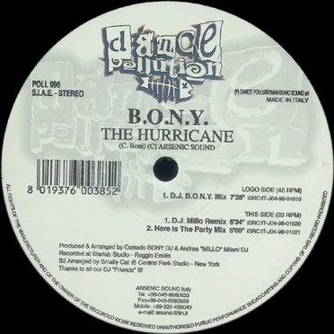 The Hurricane by B.O.N.Y. - album cover