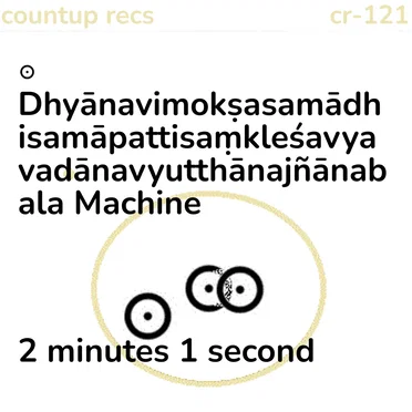 Dhyānavimokṣasamādhisamāpattisaṃkleśavyavadānavyutthānajñānabala Machine