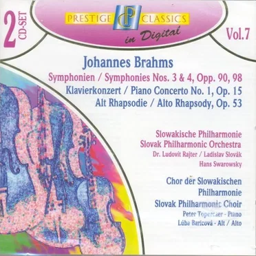 Symphonies nos. 3 & 4 / Piano Concerto no. 1 / Alto Rhapsody