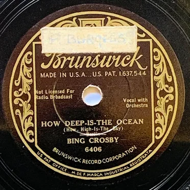 How Deep Is The Ocean (How High Is The Sky) / Here Lies Love