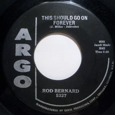 This Should Go On Forever / Pardon Mr. Gordon by Rod Bernard - album cover