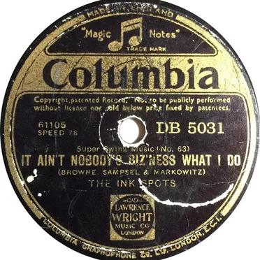 It Ain't Nobody's Biz'Ness What I Do / Your Feet's Too Big