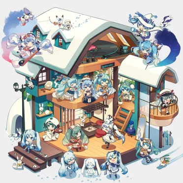SNOW MIKU Theme Song Collection by Various Artists - album cover