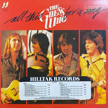 All This for a Song by The Guess Who - album cover