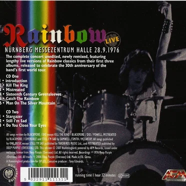 Live in Nürnburg 1976 – Nürnberg Messezentrum Halle 28.9.1976