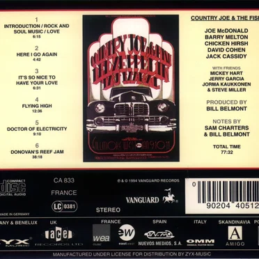 Live! Fillmore West 1969 by Country Joe and the Fish - album cover