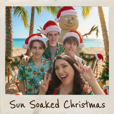Sun Soaked Christmas by Sharpe Family Singers - album cover