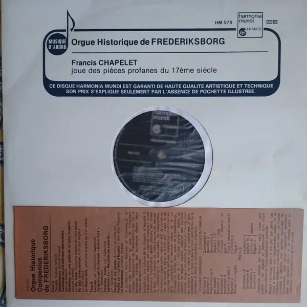 Orgue historique de Frederiksborg / Pièces profane du 17e siècle
