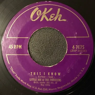 This I Know / Let’s Do The Slop by Little Joe & the Thrillers - album cover