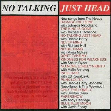 No Talking Just Head by The Heads - album cover