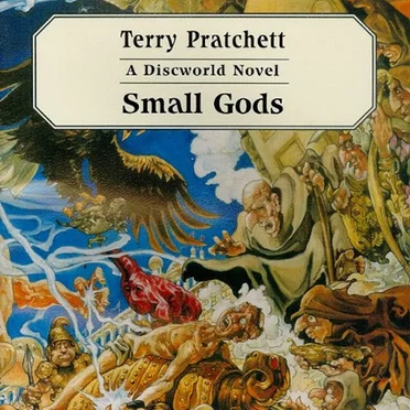 Small Gods by Terry Pratchett - album cover