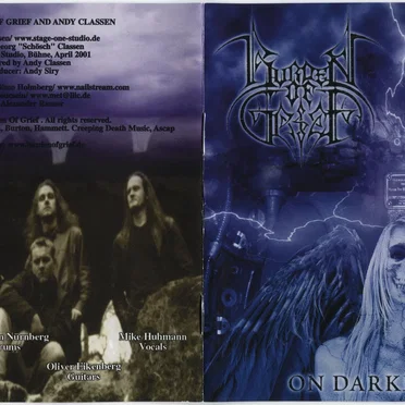 On Darker Trails by Burden of Grief - album cover