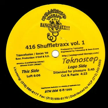 416 Shuffletraxx, Volume 1 by Teknostep - album cover