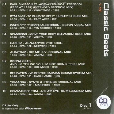 Classic Beats V.12 by Various Artists - album cover