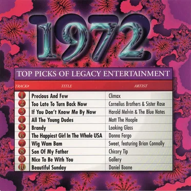 1972 Top Picks of Legacy Entertainment by Various Artists - album cover