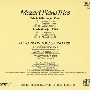 Piano Trios: Trio in B-flat major, K 502 / Trio in G major, K 564