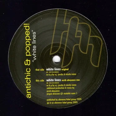 White Lines by Antichic & Popped! - album cover