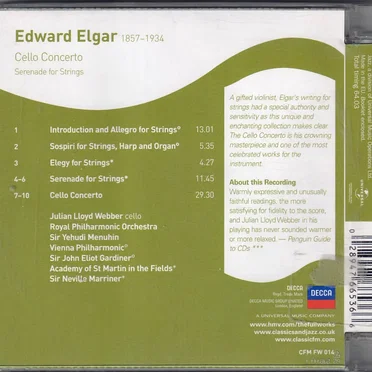 Cello Concerto / Serenade for Strings