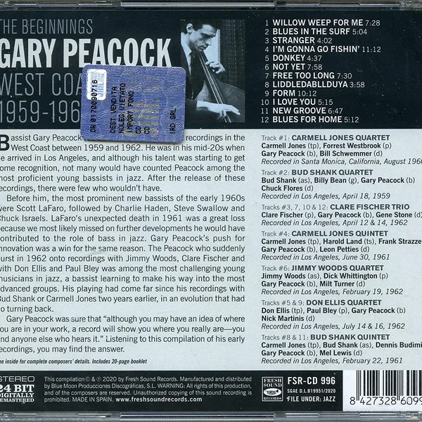 The Beginnings: West Coast Years 1959-1962