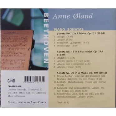 Beethoven: Piano Sonatas 1, 13 & 28