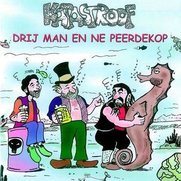 Drij man en ne peerdekop