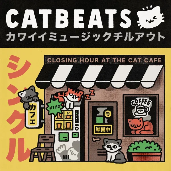 closing hour at the cat café