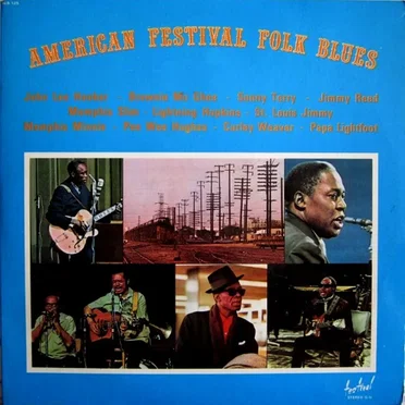 American Festival Folk Blues by Various Artists - album cover