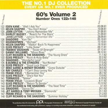 The No.1 DJ Collection: 60's, Volume 2 by Various Artists - album cover