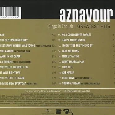 Sings in English - Greatest Hits